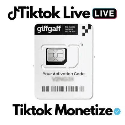 GiffGaff UK Original SIM Card | 100% Working in Pakistan