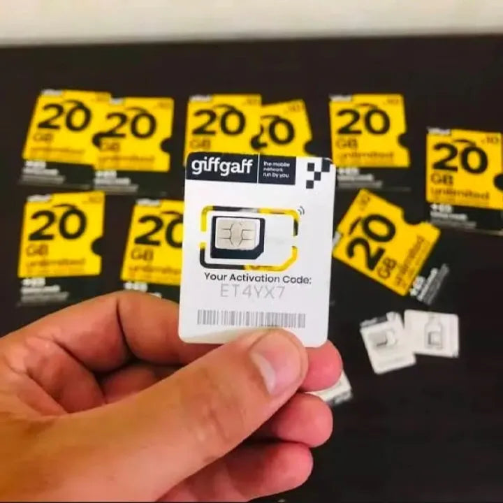 GiffGaff UK Original SIM Card | 100% Working in Pakistan